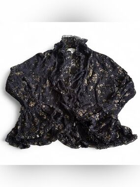 Ness black lace blouse